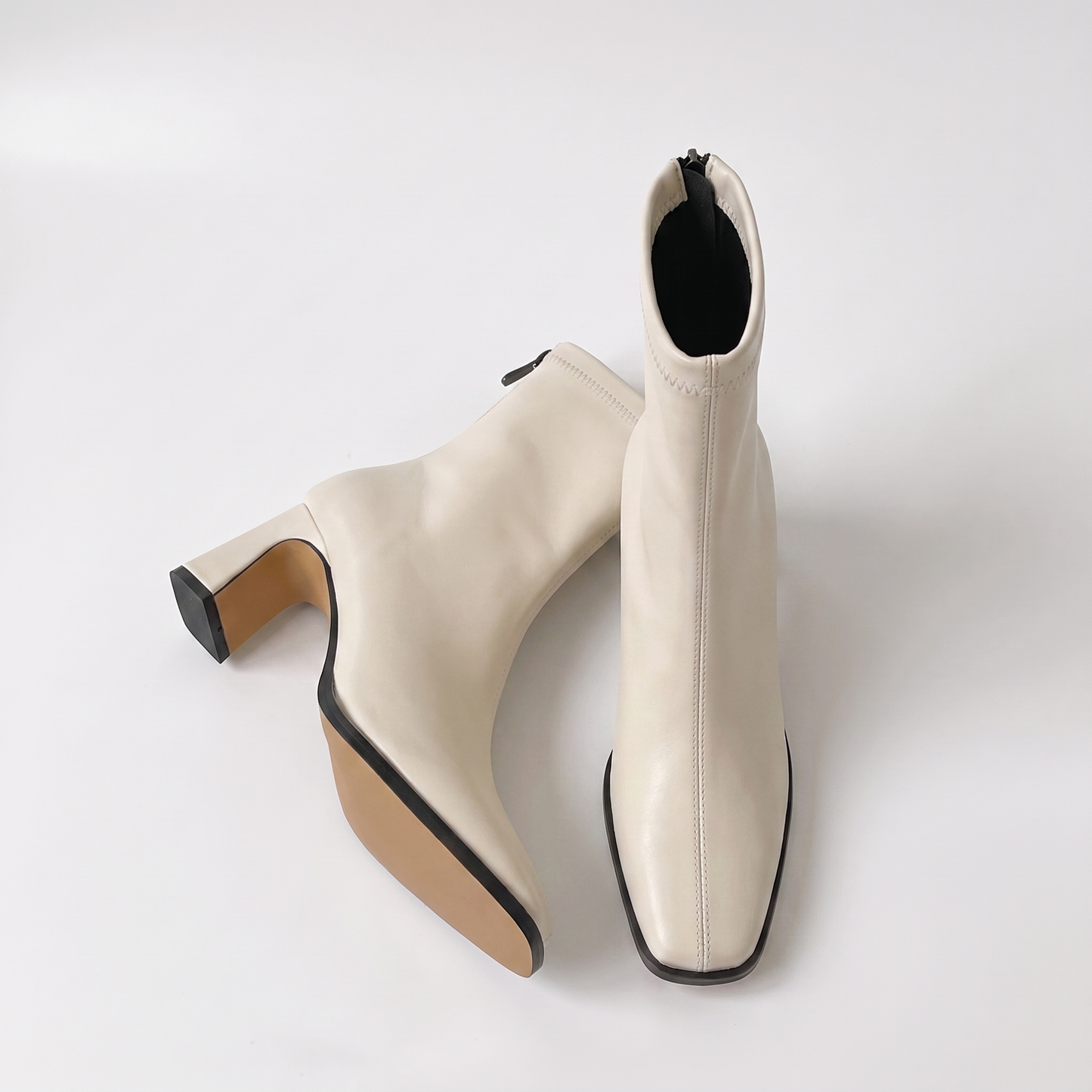 Sunoire vintage warme katoenen dames enkellaarsjes mode c9d5c6c8 05 colorway cream white