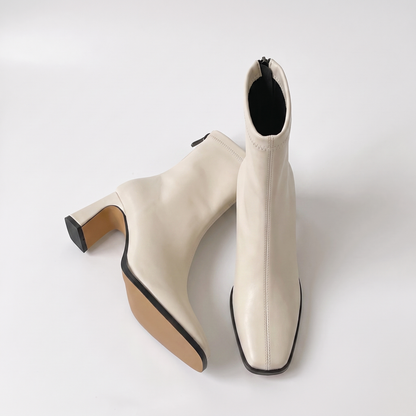 Sunoire vintage warme katoenen dames enkellaarsjes mode c9d5c6c8 05 colorway cream white