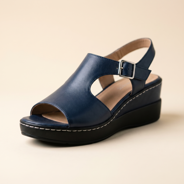 Sunoire marlowe black cut out sandals 05 colorway navy