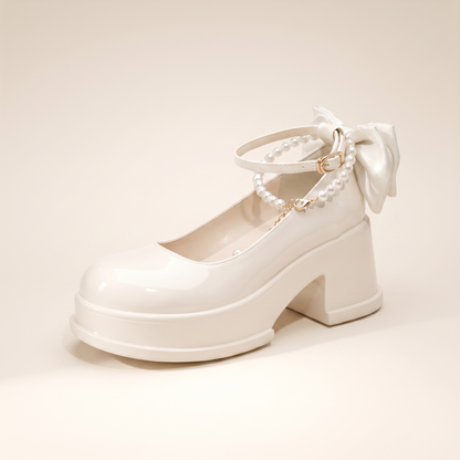 Sunoire bernice black pearl heels 05 colorway white