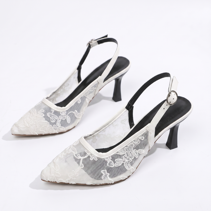 Sunoire trufox womens elegant faux leather pointed toe ultra high heel pumps slingback slip on summer autumn 05 colorway white