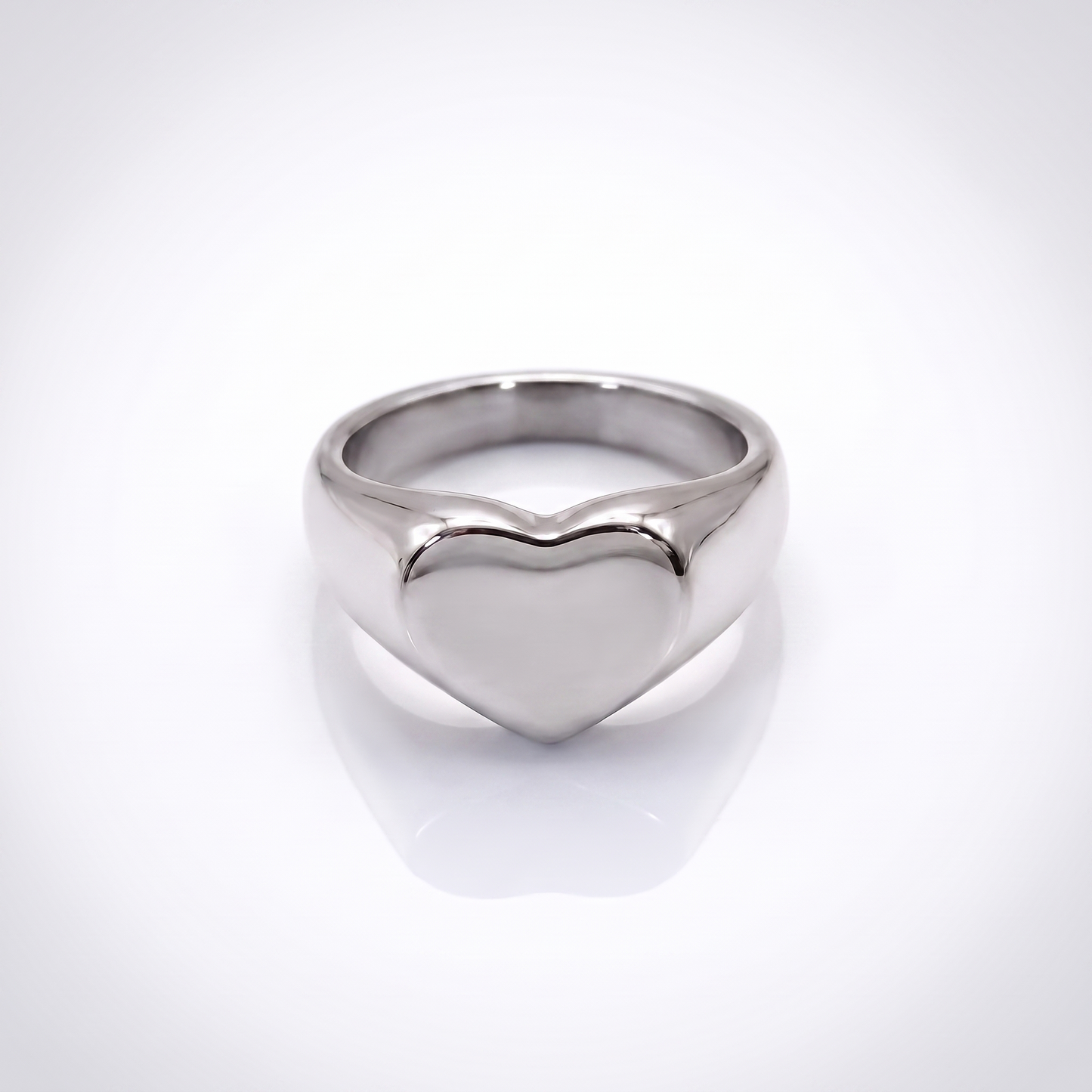 Sunoire emanco couple heart ring stainless steel punk style geometric personalized ring gift women valentine s day dropshipping 05 flatlay tr18909 silver color