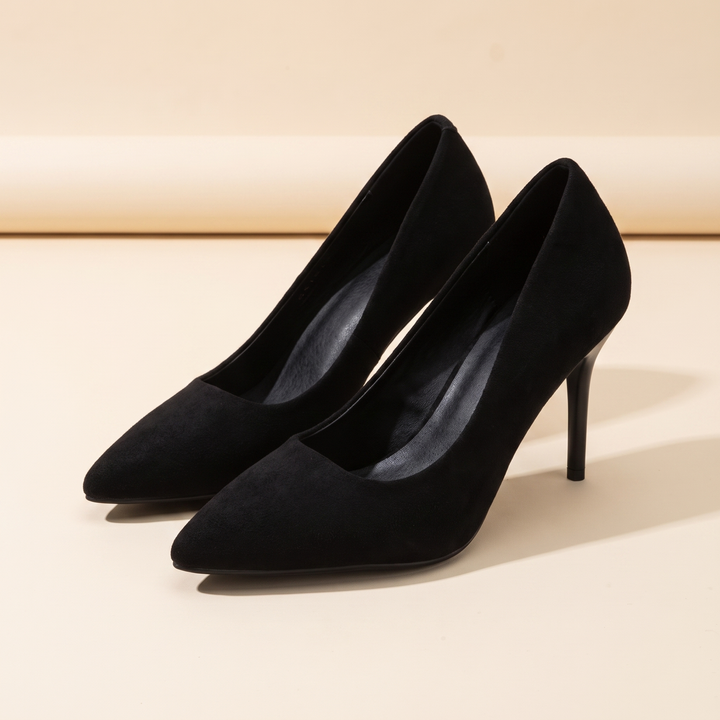 Sunoire clara black heels 05 pair flatlay black