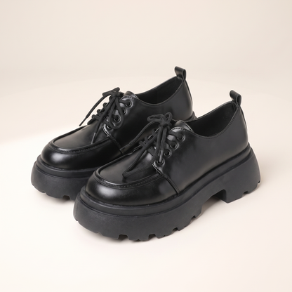 Sunoire lola black lace loafers 05 pair flatlay black