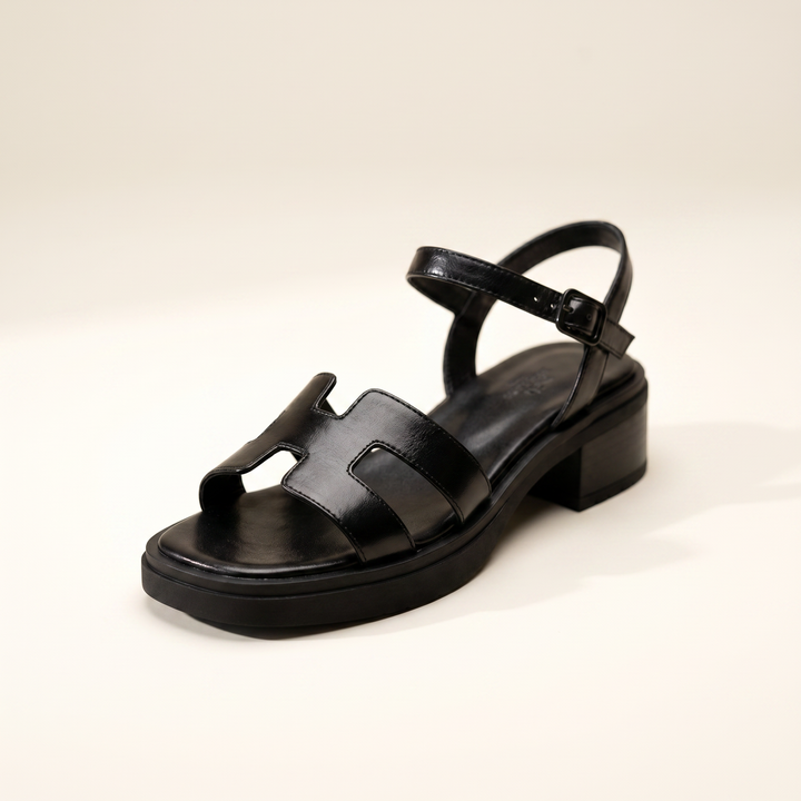 Sunoire women s flat sandals structured design everyday comfort 06 colorway black