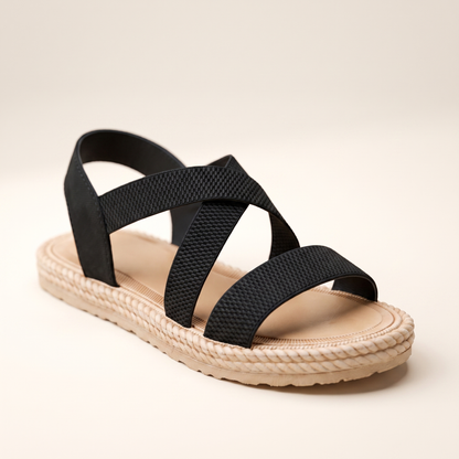 Sunoire adele women s woven sandals 06 colorway black