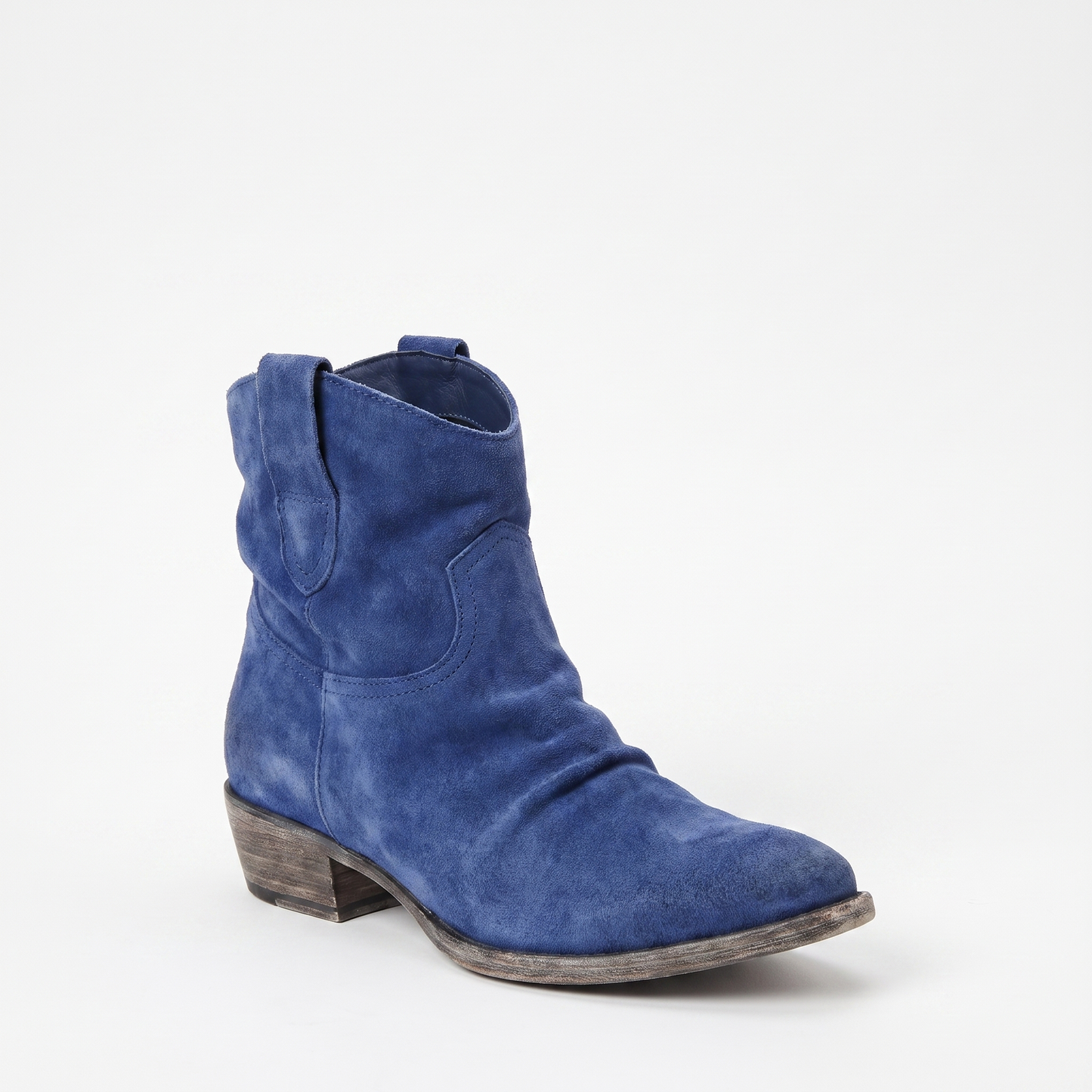 Sunoire ankle western pull tab boots 06 colorway blue