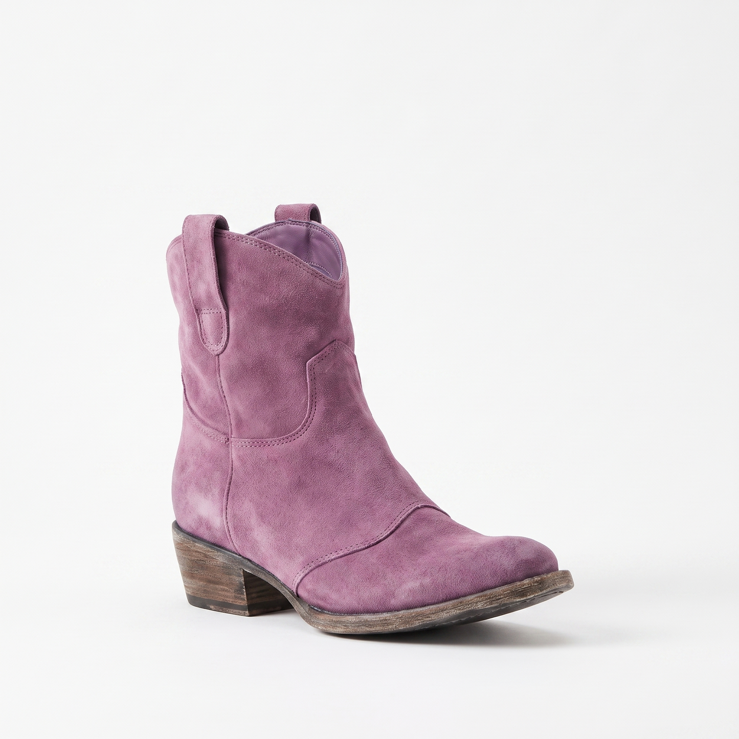 Sunoire ankle western pull tab boots 07 colorway purple