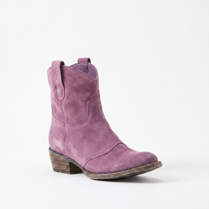 Sunoire ankle western pull tab boots 07 colorway purple