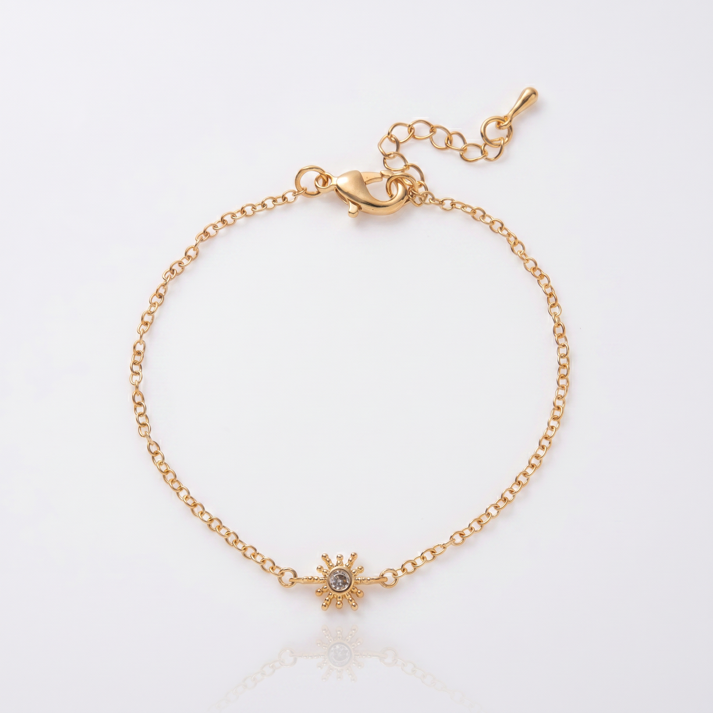 Sunoire fashion women s stainless steel bracelet bangles 18k gold plated jewelry heart cross zircon rhinestone bracelet for women 07 flatlay sunburst
