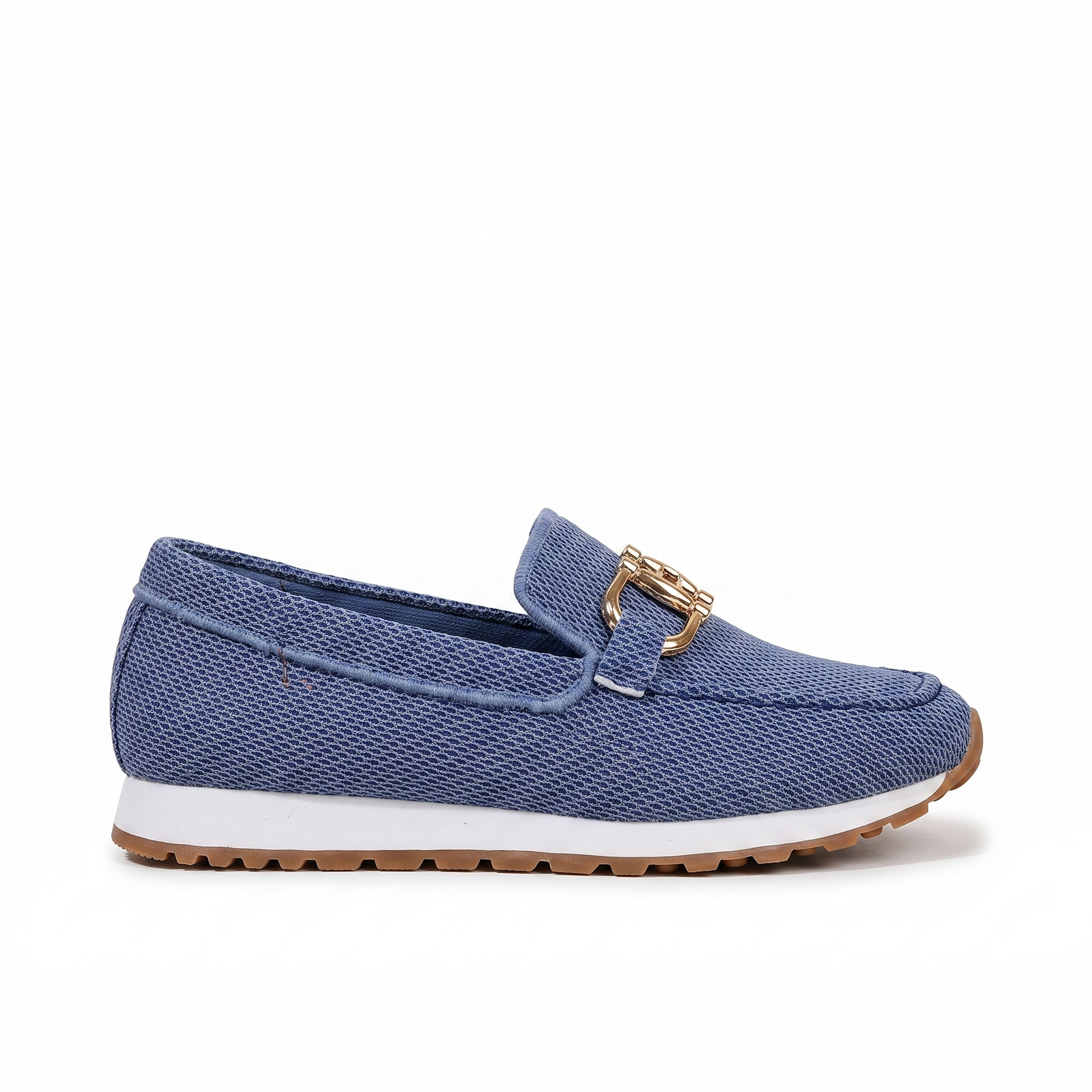 Sunoire elegant comfort womens black loafers with cushioned slip on design for all day comfort 07 lateral profile blue