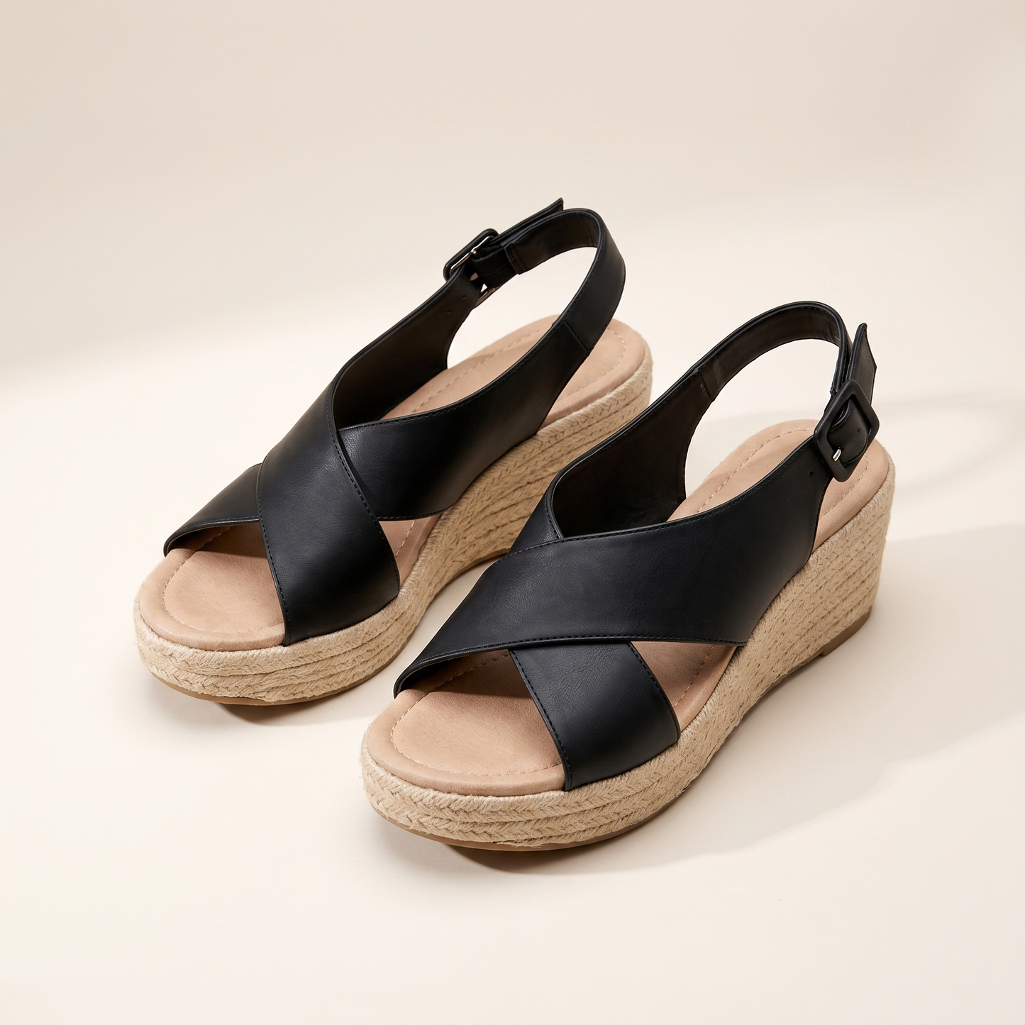 Sunoire aroven black sandals 07 pair flatlay black