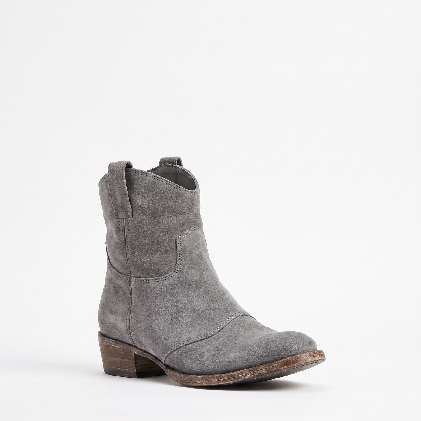 Sunoire ankle western pull tab boots 08 colorway grey