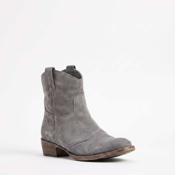 Sunoire ankle western pull tab boots 08 colorway grey