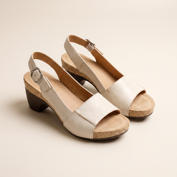 Sunoire cynzia red heels 11 pair flatlay white