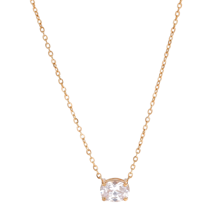 Amara Waterdrop Necklace — Oval
