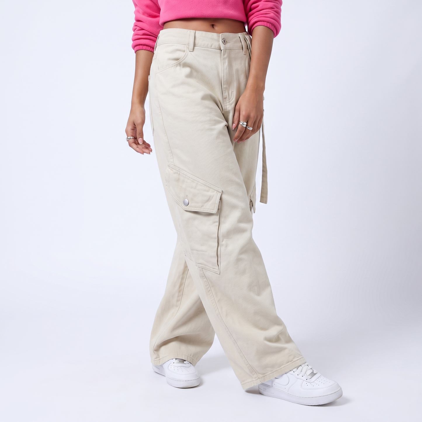Sunoire american vintage unisex denim straight pocket green work pants couple new loose couple s casual pant fashion design bottom crop 3q 01