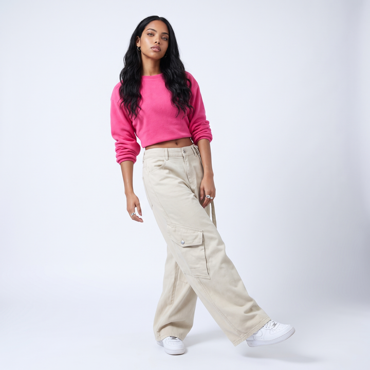 Sunoire american vintage unisex denim straight pocket green work pants couple new loose couple s casual pant fashion design front hero 01
