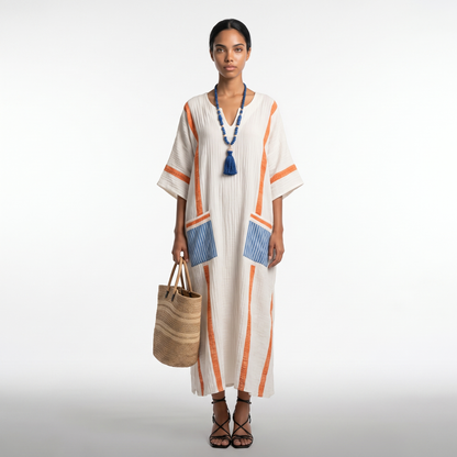 Sunoire anaelle long strand dress for a stylish summer look front hero 01