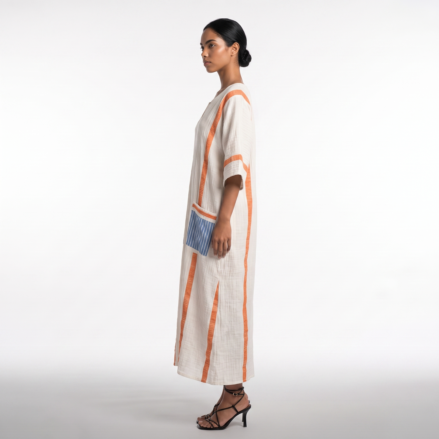 Sunoire anaelle long strand dress for a stylish summer look side view 01