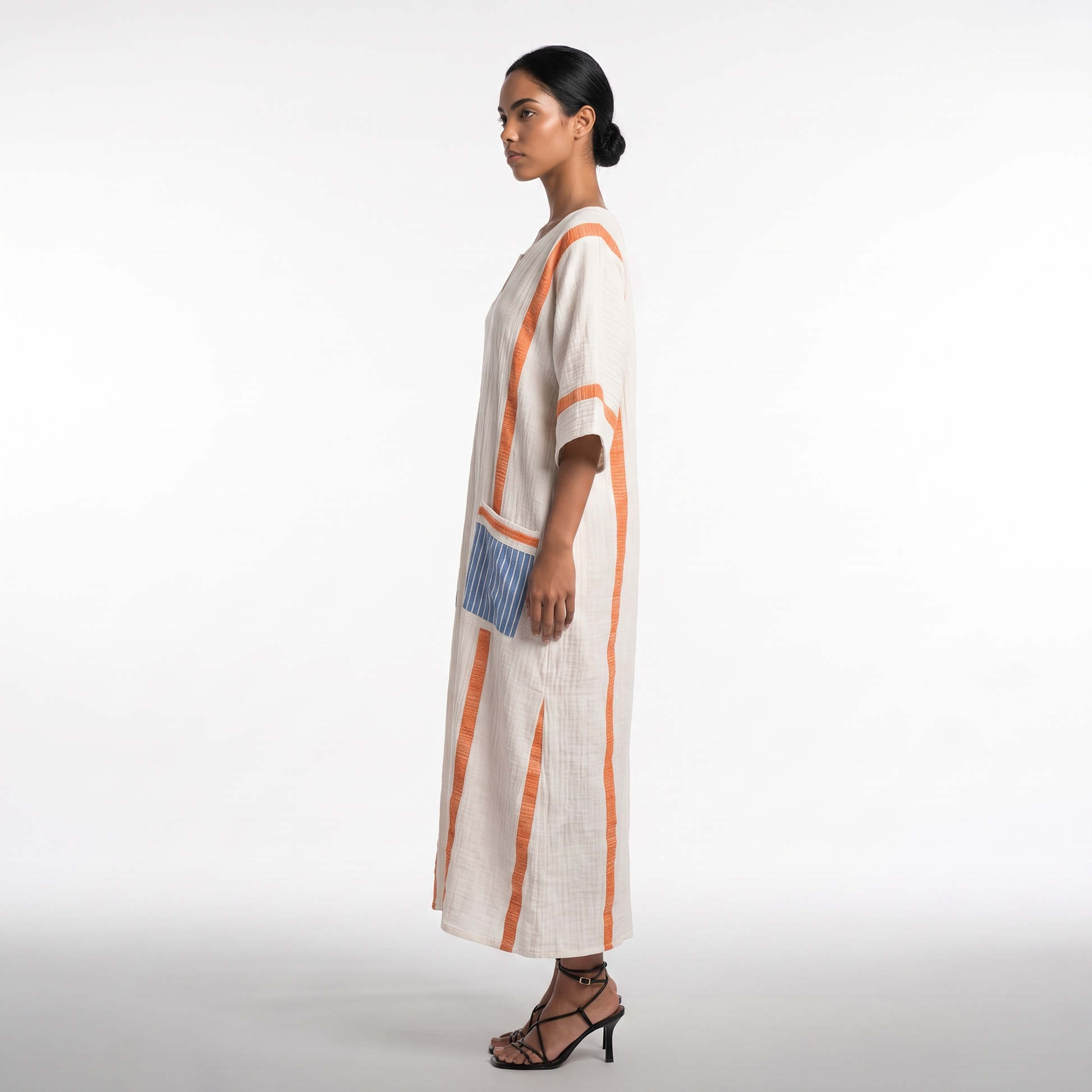 Sunoire anaelle long strand dress for a stylish summer look side view 01