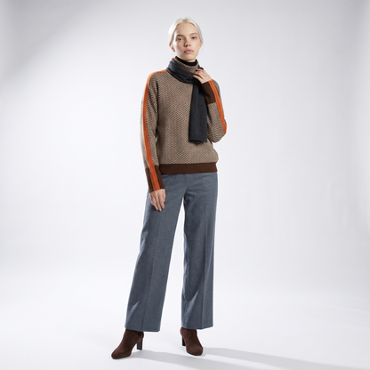 Sunoire anita elegant cashmere turtleneck sweater front hero 01