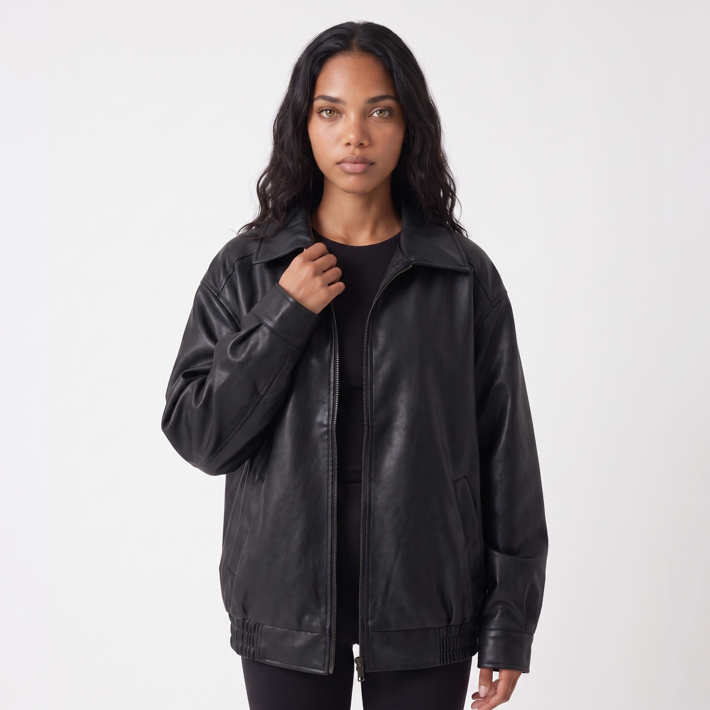 aria-womens-oversized-leather-zip-front-bomber-jacket-colorway-black-front-crop-01