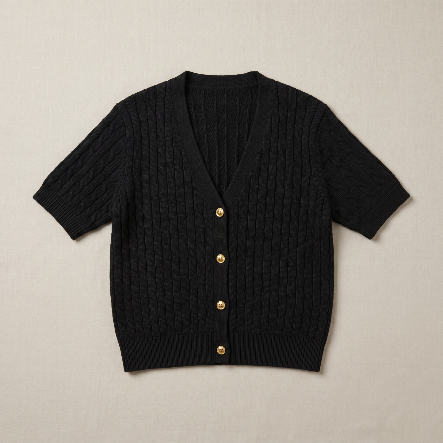 Sunoire aroven black dress garment flatlay 01