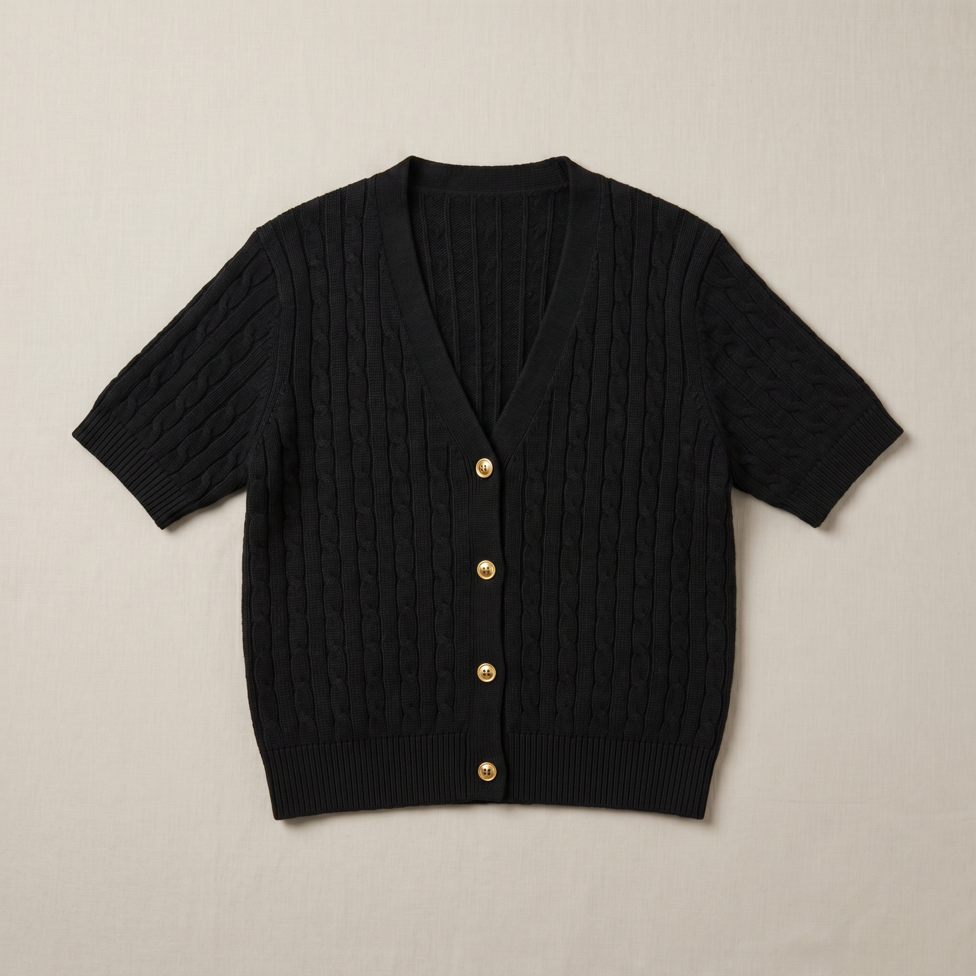 Sunoire aroven black dress garment flatlay 01