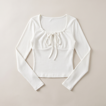 Sunoire aroven white shirt garment flatlay 01