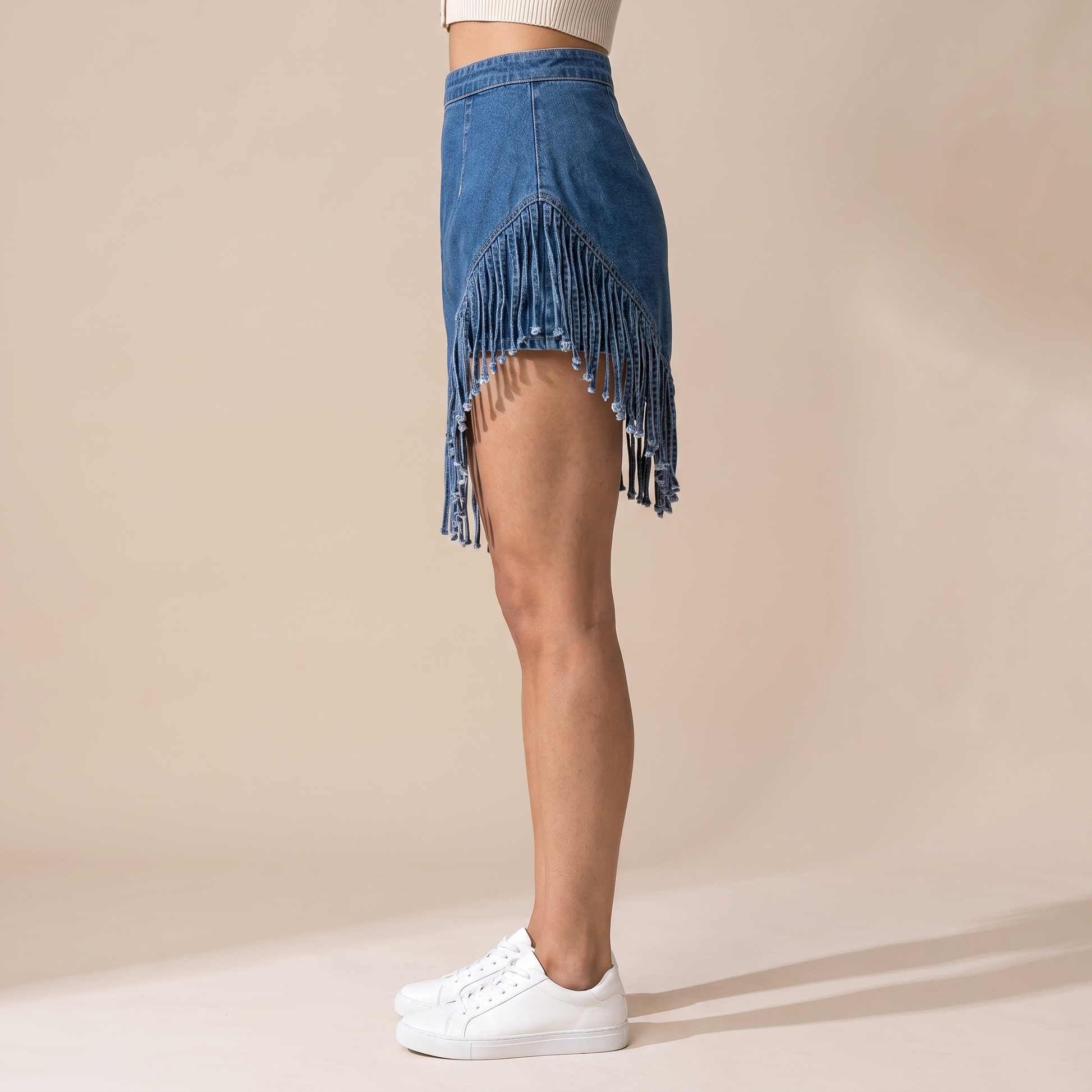 Sunoire ava blue denim skirt bottom side crop 01