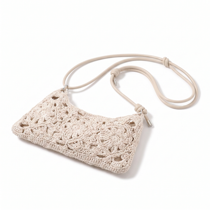 Women's Floral Print Clutch – Cream Everyday Casual Purse