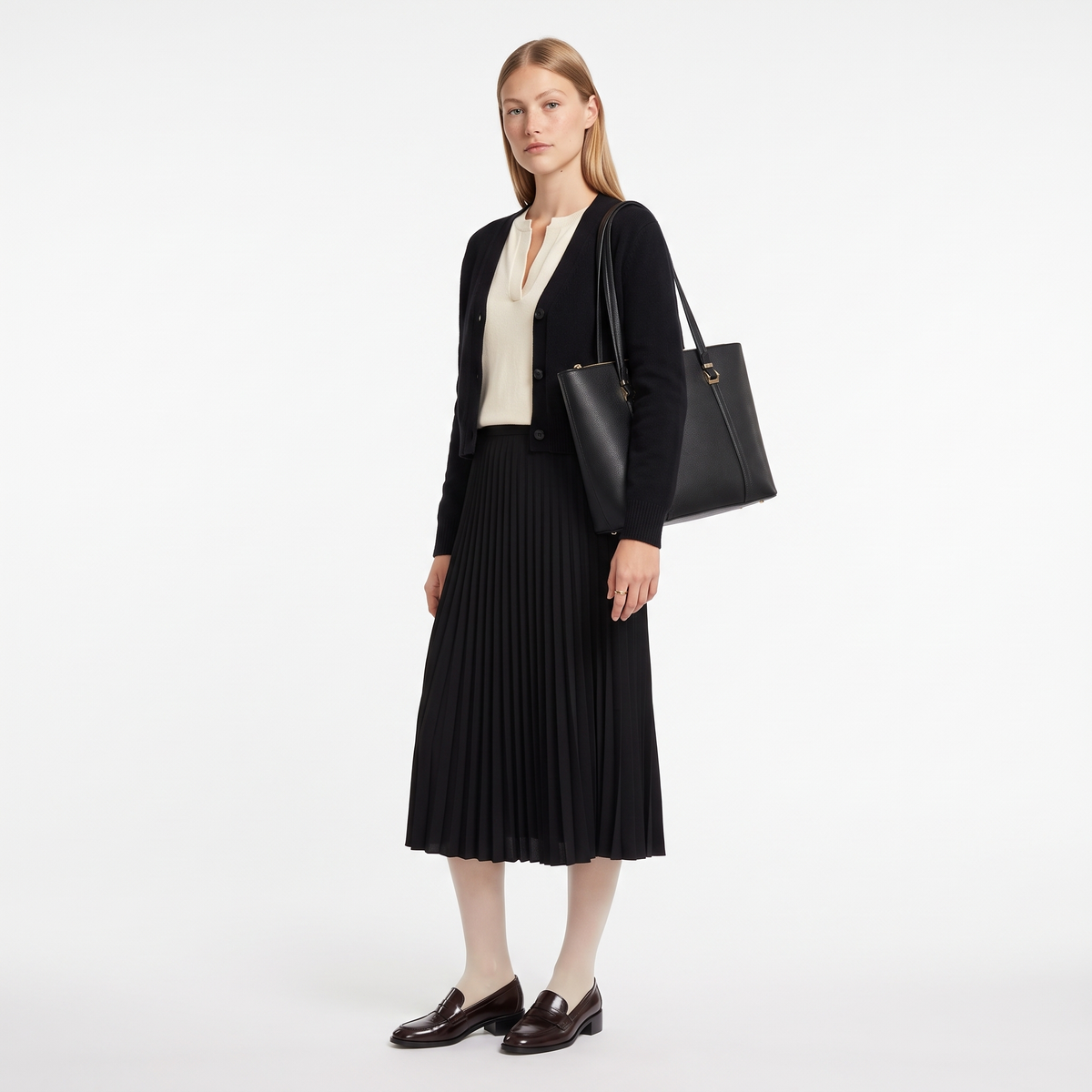 Women's Tote Bag, worn by a model