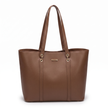 Sunoire bag 06 spring tote colorway brown garment flatlay 01