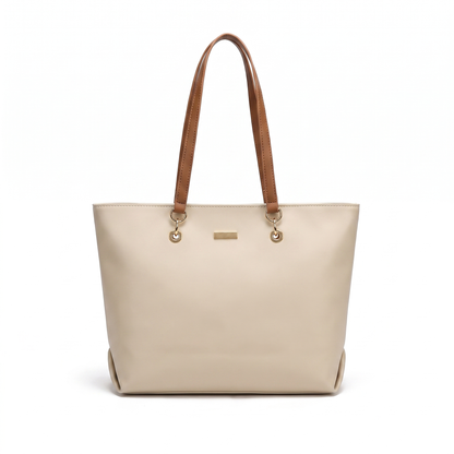 Sunoire bag 06 spring tote colorway cream garment flatlay 01