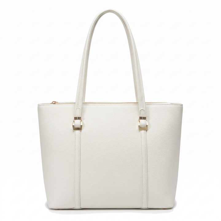 Women's Tote Bag – Black Everyday Casual Shopper Tote — Off White