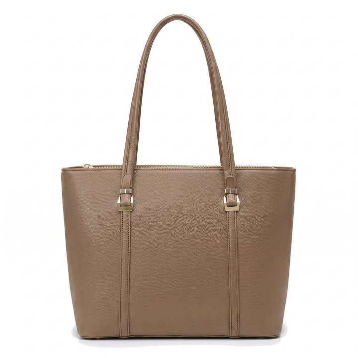 Women's Tote Bag – Black Everyday Casual Shopper Tote — Taupe