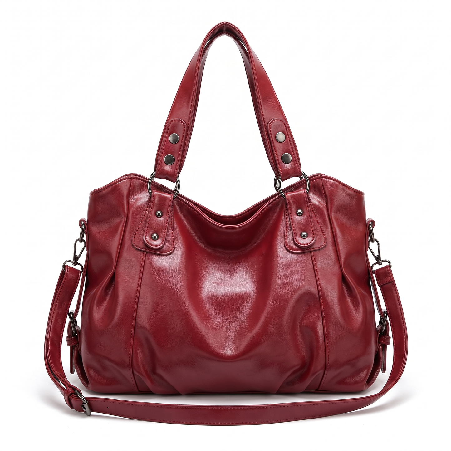 Sunoire bag 07 y2k hobo tote colorway red garment flatlay 01