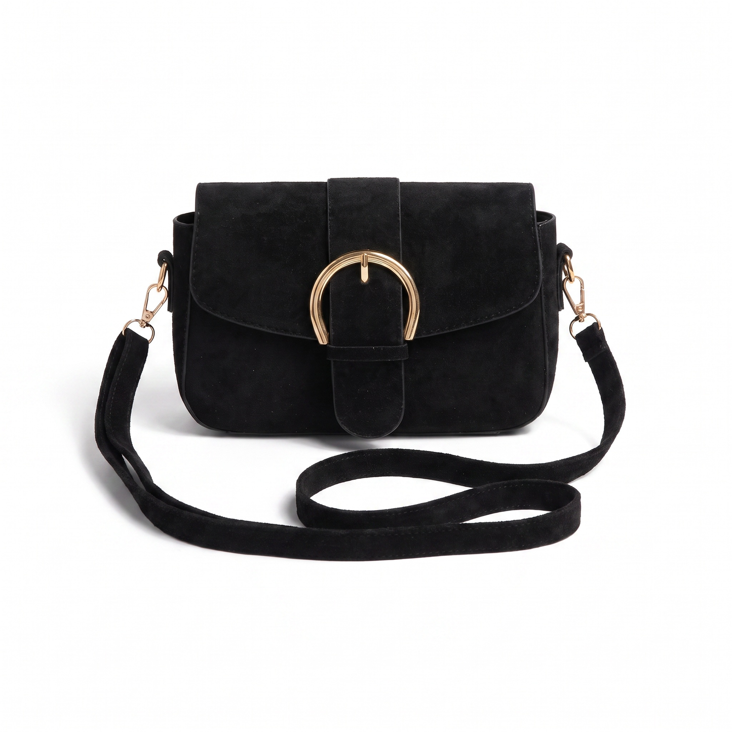 Women's Baguette Bag – Black Everyday Casual Shoulder Bag
