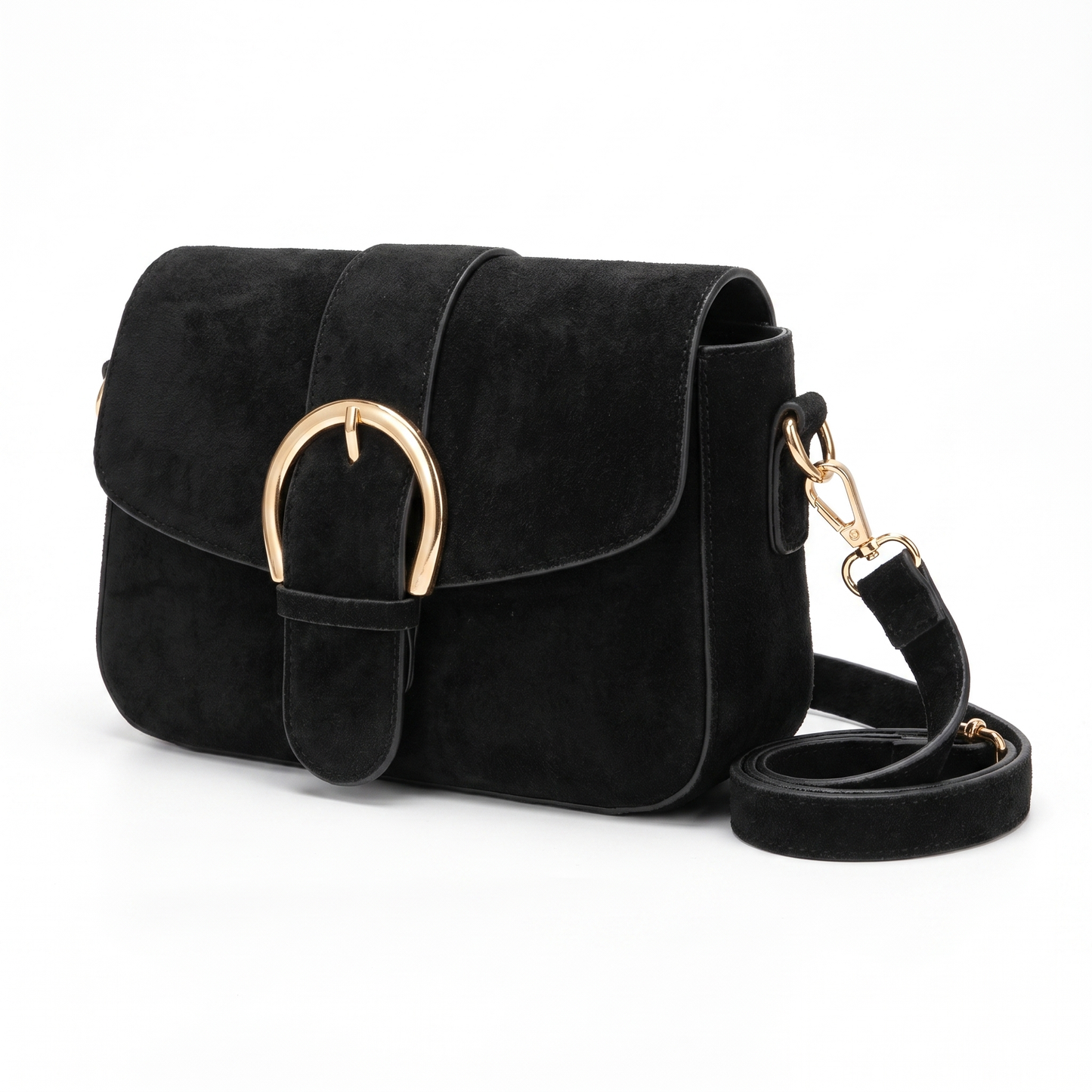 Women's Baguette Bag – Black Everyday Casual Shoulder Bag