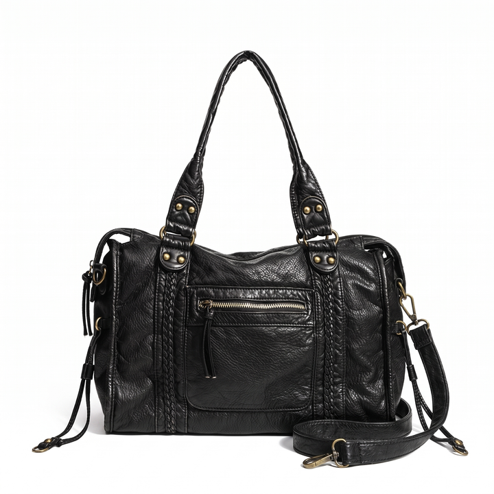 Women's Crossbody Bag – White Everyday Casual Crossbody Purse — Black