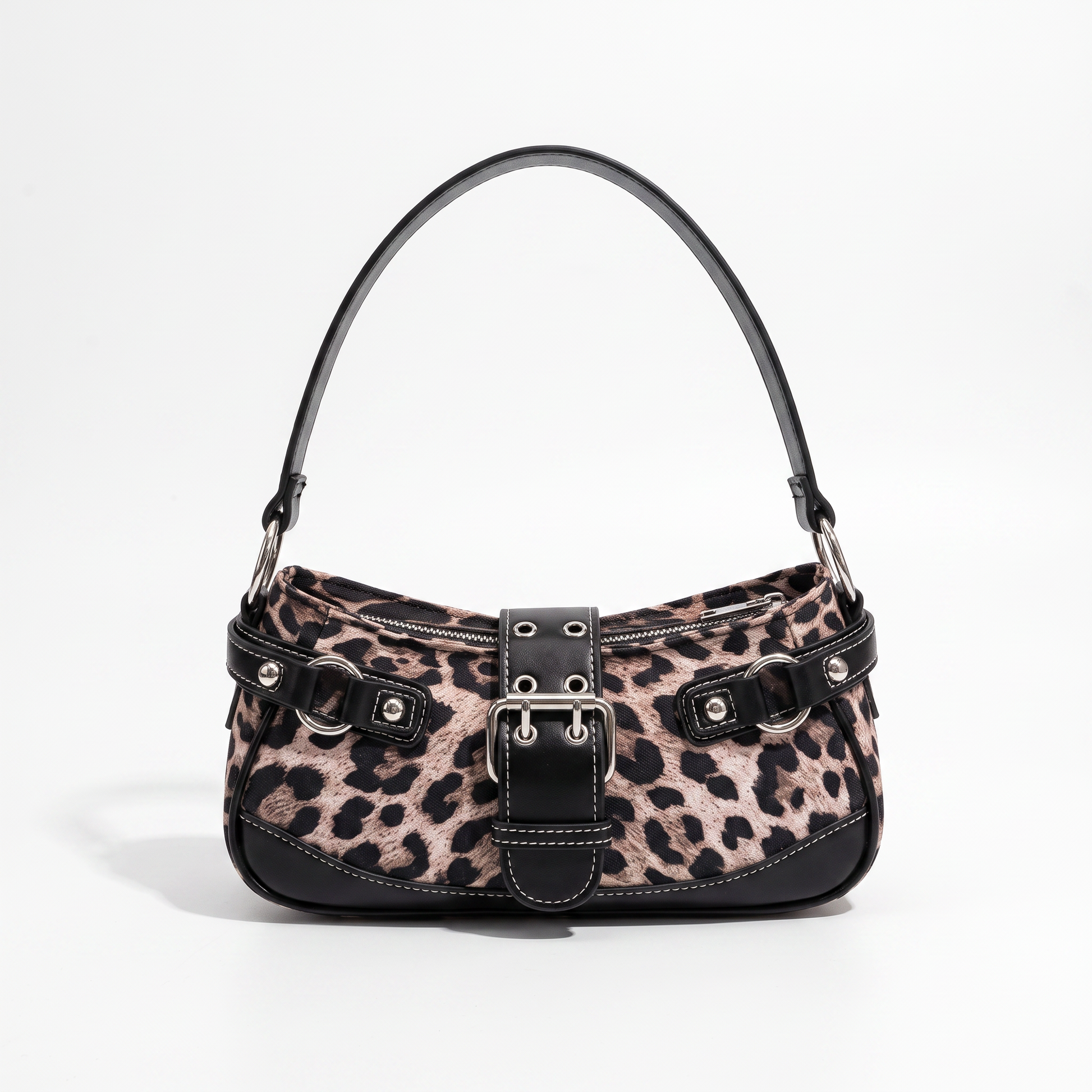 Sunoire bag 10 leopard baguette 01 front