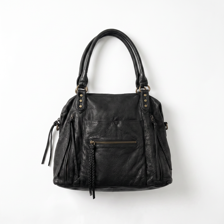 Sunoire bag 11 fringed motorcycle hobo 01 front
