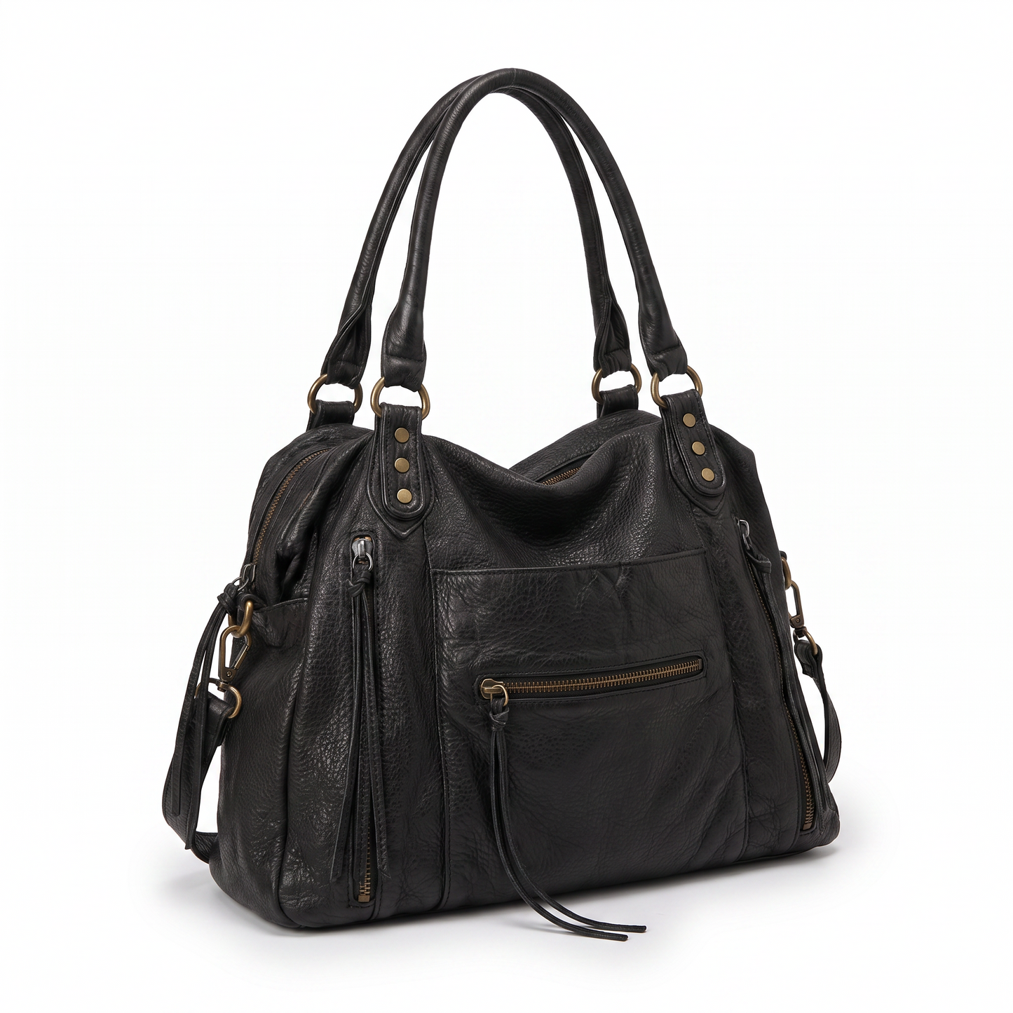 Sunoire bag 11 fringed motorcycle hobo 02 three quarter