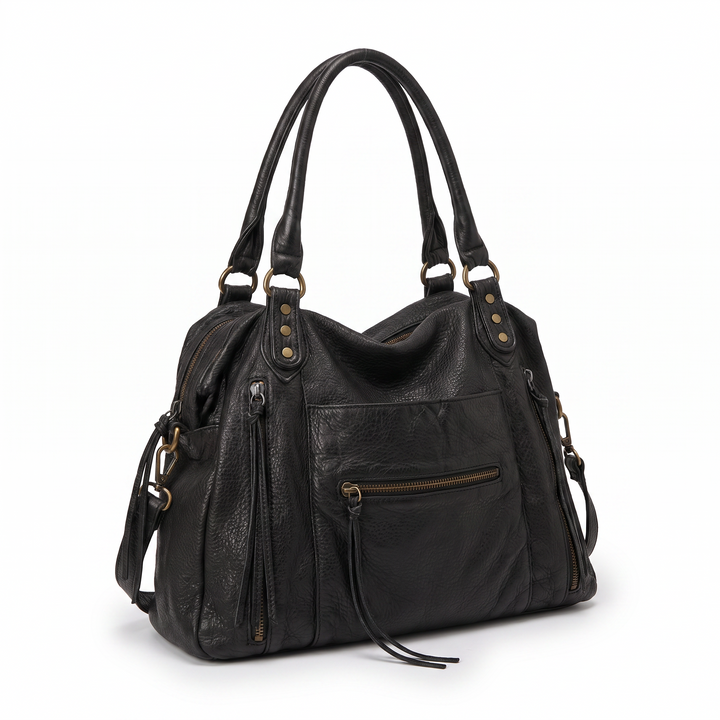 Sunoire bag 11 fringed motorcycle hobo 02 three quarter