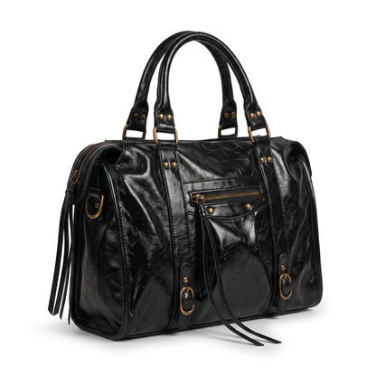Women's Fringe Crossbody Bag – Black Everyday Casual Crossbody Purse