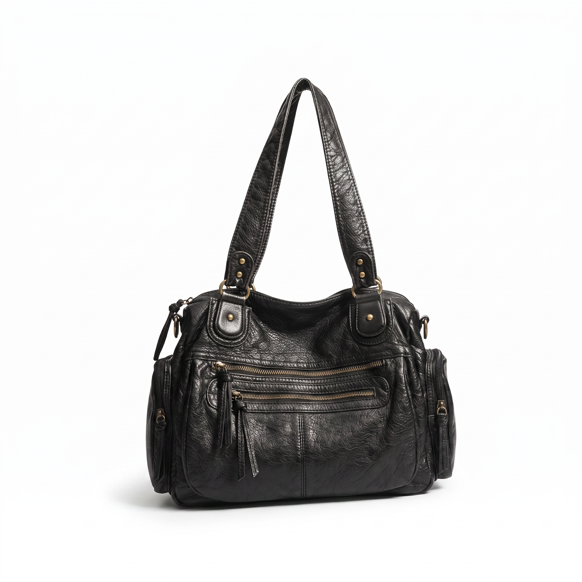 Sunoire bag 13 washed vintage satchel 02 three quarter