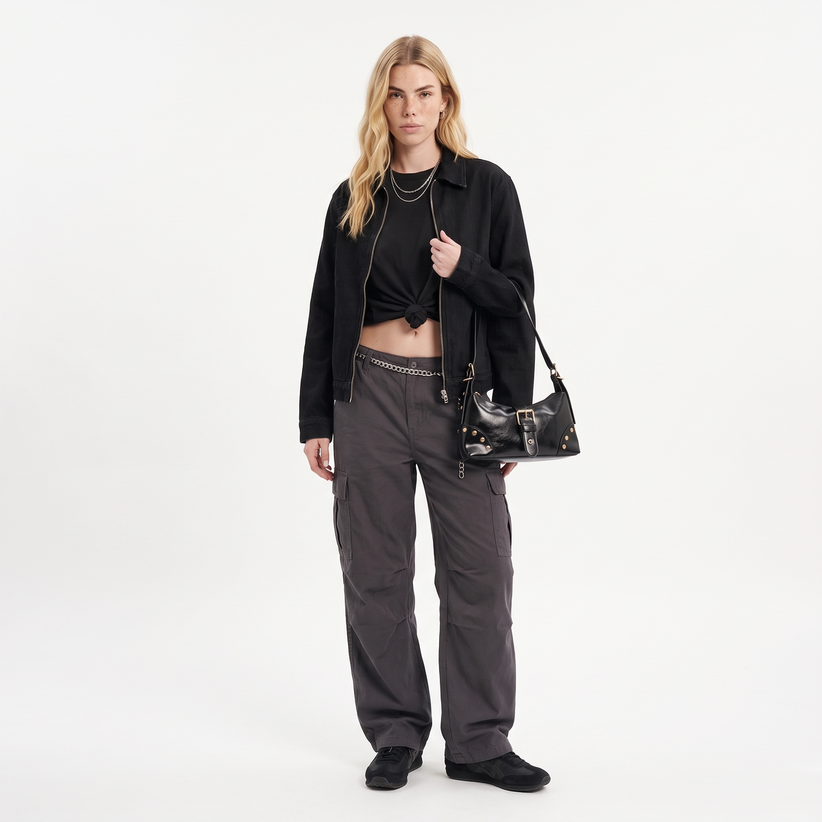 Women's Crossbody Bag, worn by a model