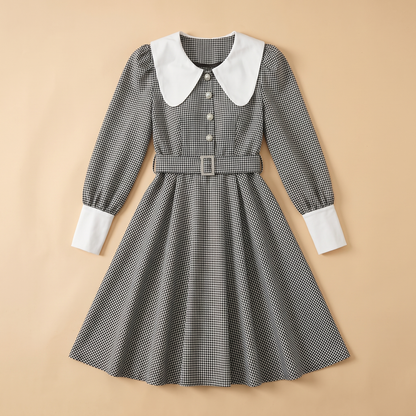 Sunoire bernice black lace dress garment flatlay 01