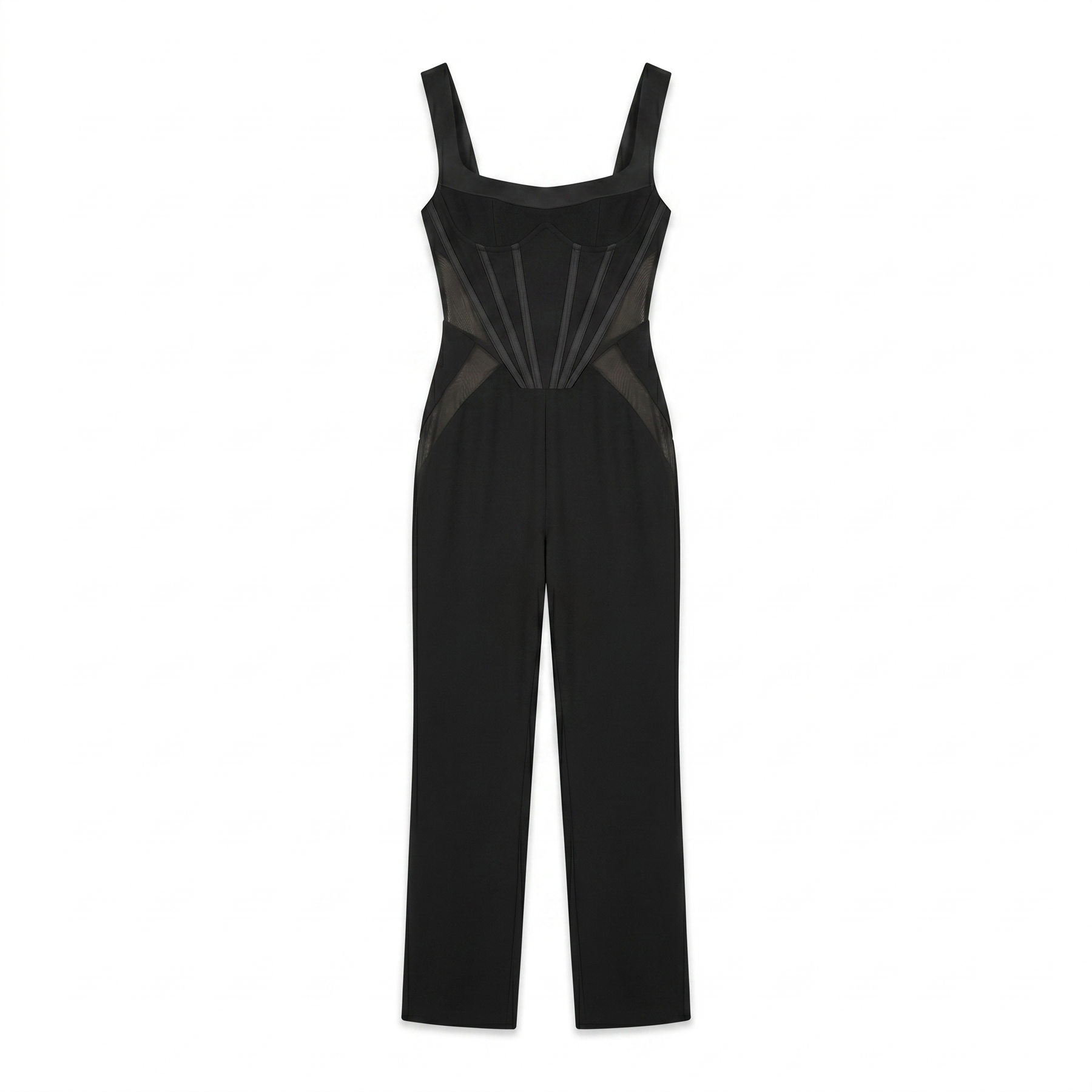 Sunoire black corset jumpsuit mannequin black 01